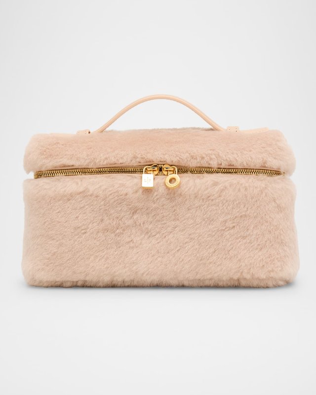 Extra Pocket Sheep Shearling Fur Crossbody Bag